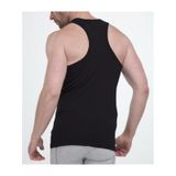 Tutku 0118 (M-2 BEDEN) (3 AD) Ribana Sporcu Rambo Spor Erkek Pamuklu Atlet SİYAH