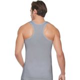 Tutku 0118 (M-2 BEDEN) (6 AD) Ribana Sporcu Rambo Spor Erkek Pamuklu Atlet GRİ