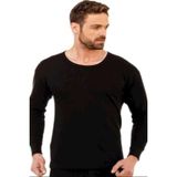 Tutku 0126 Erkek Siyah Termal Üst İçlik Pamuk Malzemeli Soğuk Hava İçin Koruma - XL