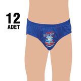 Tutku 0138 Erkek Çocuk 12 Adet Renkli Slip Külot