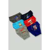 Tutku 0138 Erkek Çocuk 6 Adet Renkli Slip Külot
