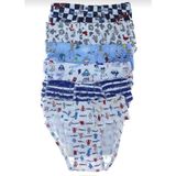 Tutku 0255 Erkek Desenli Çocuk Slip Külot 12 Adet - 6 - 8 Yaş - Çok Renkli