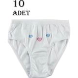Tutku 10'Lu Paket %100 Pamuk Kız Çocuk Külot