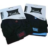 Tutku 2 Li Düğmeli Penye Boxer - 0 - Siyah - 3XL