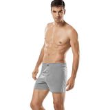 Tutku 3'lü Paket 0117 Penye Düz Erkek Boxer - 3XL - Gri