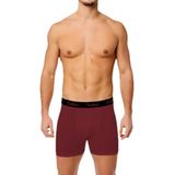 Tutku 3'lü Paket Elastan Spor Erkek Boxer, Bordo, M Beden
