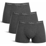 Tutku 3'lü Paket Tutku Likralı Erkek Boxer - Füme - S