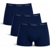 Tutku 3'lü Paket Tutku Likralı Erkek Boxer - Lacivert - M