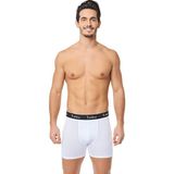 Tutku 6 Adet Erkek Elastan Spor Boxer - S - Beyaz