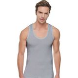 Tutku 6 Adet Erkek Penye Atlet - 2XL - Gri