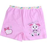 Tutku 6'lı Paket Baskılı Elastan Kız Çocuk Külot Boxer Şort - 7 - 8 Yaş - Açık Pembe
