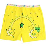 Tutku 6'lı Paket Baskılı Elastan Kız Çocuk Külot Boxer Şort - 9 - 10 Yaş - Sarı