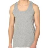 Tutku 6'lı Paket Klasik Erkek Atlet Gri Renk %100 Pamuklu Rahat Kesim Esnek Kumaş - 2XL