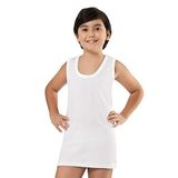 Tutku-6'lı Tutku Erkek Çocuk Penye Atlet-Beyaz-3-4 yaş