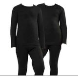 Tutku 8-10 Yaş Erkek Çocuk Termal Takım Tekli Siyah %60 Polyester Günlük İçlik - 8 - 10 Yaş