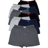 Tutku 8'li Fırsat Ürünü! Erkek Penye Havlu Bel Boxer Karışık Renk - 8 Adet - 2XL - Çok Renkli