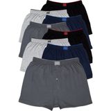 Tutku 8'li Fırsat Ürünü! Erkek Penye Havlu Bel Boxer Karışık Renk - 8 Adet - 3XL - Çok Renkli