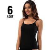 Tutku Bayan Ip Askılı Atlet 6lı--- - Karışık - M
