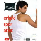 Tutku Çapa Collectıon 6 Lı % 100 Pamuklu Erkek Beyaz Sporcu Atlet 6 Lı