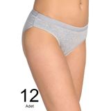 Tutku Çorap Hediyeli 0635 SUYOLU Kadın Bikini 12 Adet Gri S/M