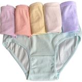 Tutku Dondeza 12'li Pamuklu Pastel Renk Fitilli Kız Çocuk Külot - Renkli - 3 - 4 Yaş