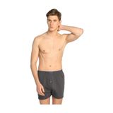 Tutku Düz Havlubel Düğmeli 6'lı Füme Erkek Boxer