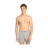 Tutku Düz Havlubel Düğmeli 6'lı Gri Erkek Boxer