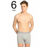 Tutku ELF568T0114CCM6 Gri 6 lı Paket Likralı Erkek Boxer