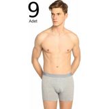 Tutku ELF568T0114CCM9 Gri 9 lu Paket Likralı Erkek Boxer