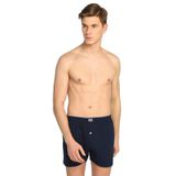 Tutku ELF568T0117CCM3 Lacivert 3 lü Paket Penye Düğmeli Erkek Boxer