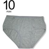 Tutku ELF568T0924CCM10 Gri 10 Lu Paket Likralı Bato Kadın Külot