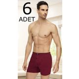 Tutku Elit 1101 Havlu Bel Penye 6 Adet Siyah Erkek Boxer