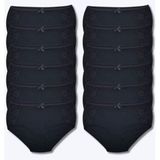 Tutku Elit 12' Li Bayan Yanı Dantelli Bato Bikini Külot 2401 - Siyah - 2XL