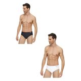 Tutku Elit 1351 Elestan İnce Bel Kemerli Beyaz Erkek Slip