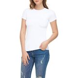 Tutku Elit 2202 Elastan Yarım Kol 3 Adet Beyaz Kadın Body