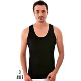 Tutku Elit 3 Adet Erkekler İçin 1201 Siyah Modal Elasthan Atlet XL Rahat Kesim ve Esnek Kumaş