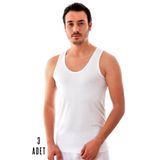 Tutku Elit Erkek Beyaz 3 Adet Elit 1201 Modal Elasthan Atlet 4310