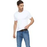 Tutku Elit Erkek Beyaz Sıfır Yaka Kısa Kollu Elastan Atlet 3'lü Paket - 2XL