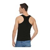 Tutku Elit Erkek Elastan Spor Atlet, 2'li Paket, Siyah, S Beden