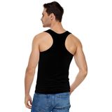 Tutku Elit Erkek Elastan Spor Atlet,%94 Pamuk%6 Elastan, Siyah, 2XL