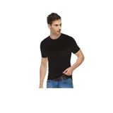 Tutku Elit Erkek Elestan Sıfır Yaka Atlet, Siyah, 2XL