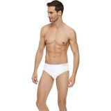 Tutku Elit Erkek Kemerli Elastan Slip Külot Beyaz 1351 - 2XL