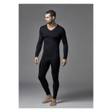Tutku Elit Erkek Lüx Termal İçlik Takım, Body ve Tayt, Siyah, XL