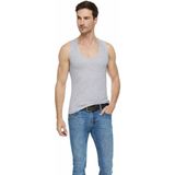 Tutku Elit Erkek Modal Elastan Likralı Pamuklu Atlet 3'lü Paket - Gri