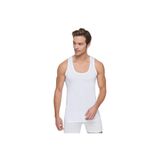 Tutku Elit Erkek Penye Atlet, Beyaz, 2XL Beden