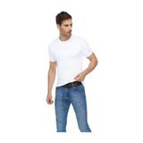 Tutku Elit Erkek Sıfır Yaka Kısa Kollu Elastan Atlet, Beyaz, 2XL, 6'lı Set