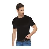 Tutku Elit Erkek Sıfır Yaka T-Shirt,%100 Pamuk, Siyah, 2XL Beden, 6'lı Set