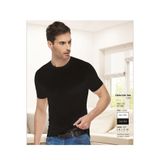 Tutku Elit Erkek Sıfır Yaka T-Shirt,%94 Pamuk%6 Elastan, Siyah, S Beden