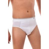 Tutku Elit Erkek Slip Külotu, 3'lü Paket, Likralı Pamuk, Kemerli, Beyaz, 2XL Beden