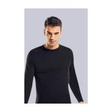 Tutku Elit Erkek Uzun Kol Sıfır Yaka T-Shirt,%100 Pamuk, Siyah, S Beden